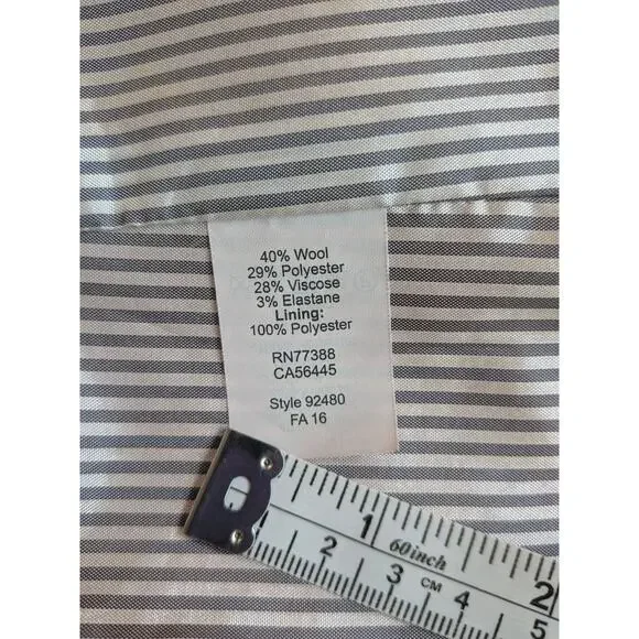 J.Crew Blazer Sz 4 Wool Blend Jacket Red Lined Corpcore Career Academia Preppy - Picture 4 of 9